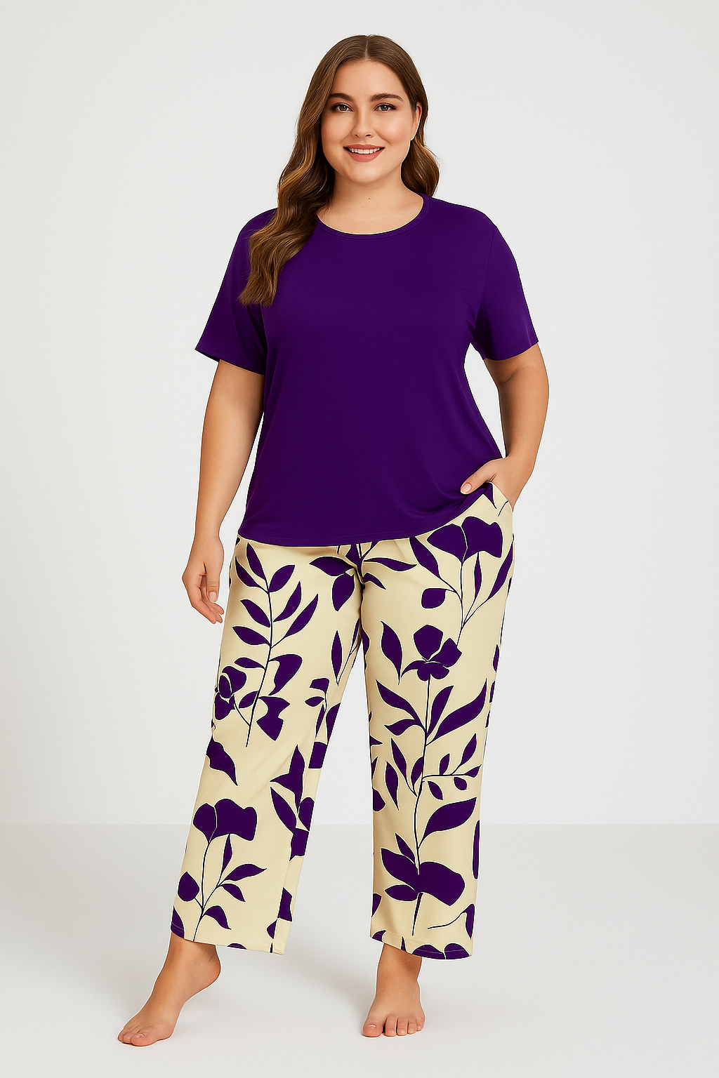 Plum Botanica Night Suit