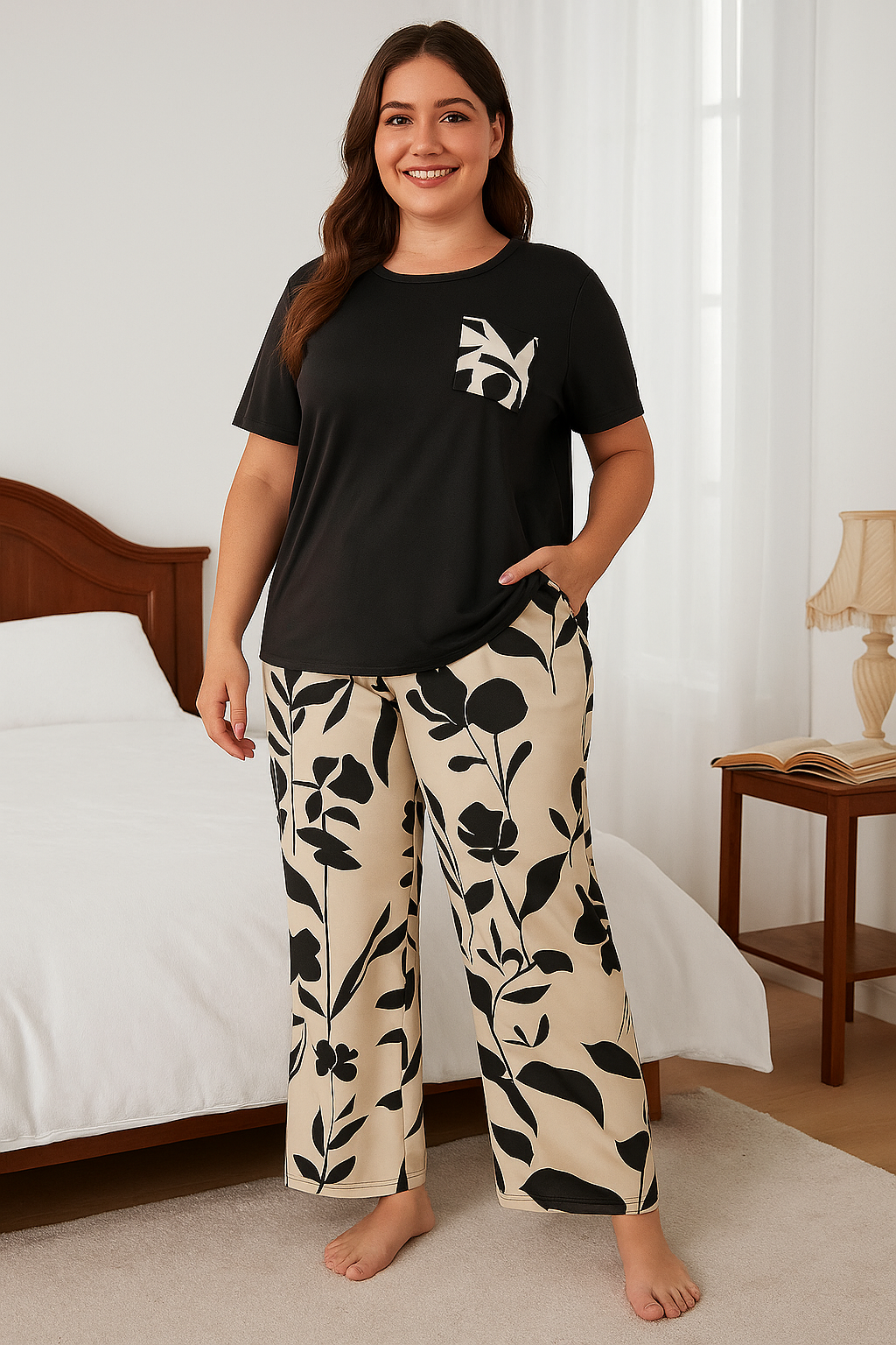 Midnight Botanica Pocket Night Suit