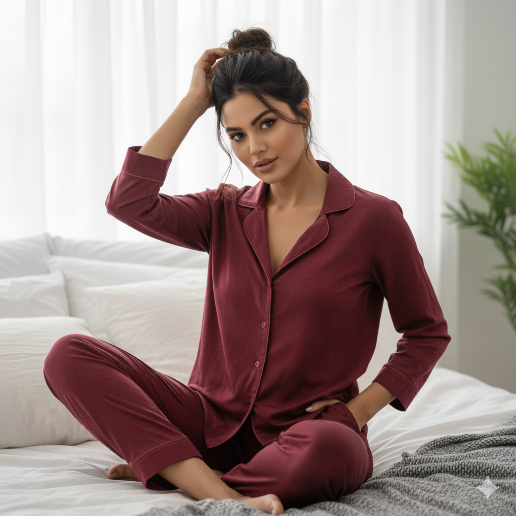 The Crimson Majesty Pajama Set