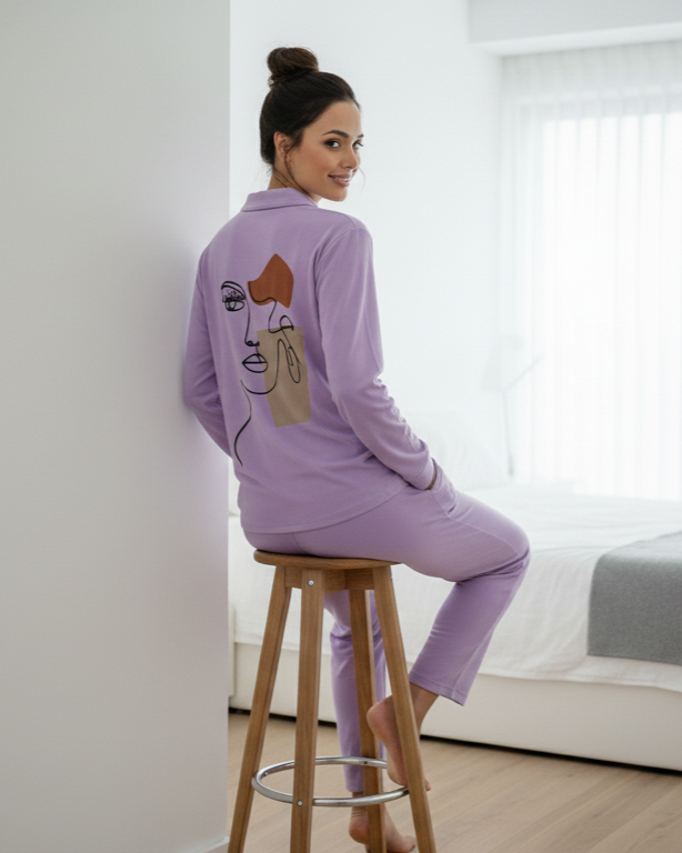 The Lilac Muse Pajama Set