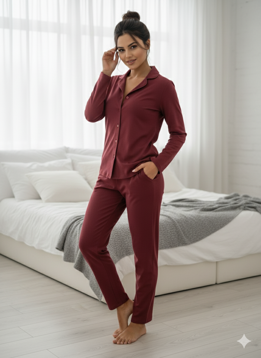 The Crimson Majesty Pajama Set