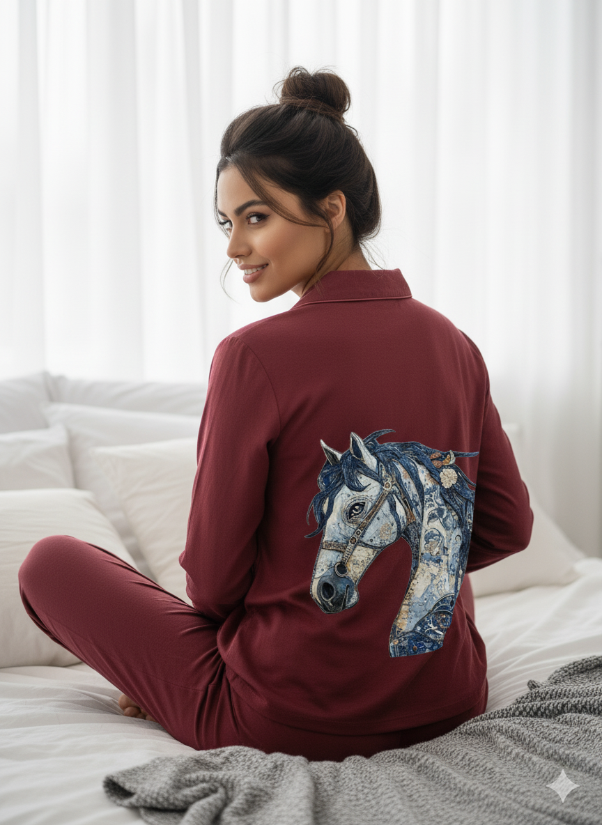 The Crimson Majesty Pajama Set